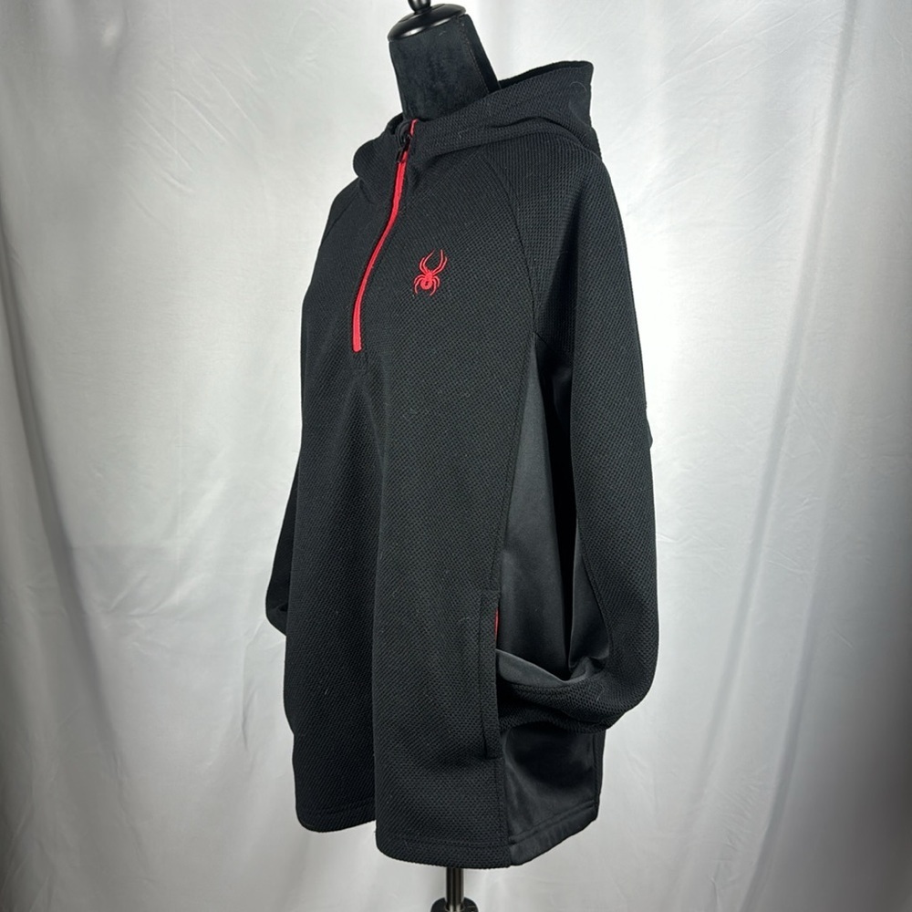 Spyder Men's Boundless Half Zip Hooded Sweater - Picture 5 of 11